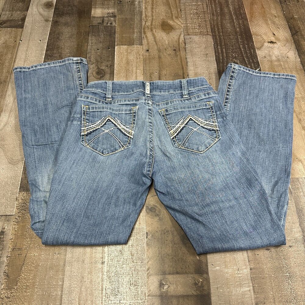 Ariat Pants Womens 30x32 REAL Mid Rise Straight Boot RainStorm Western Wear